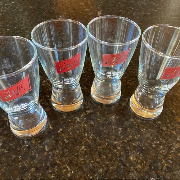 Other Vintage Schlitz Beer Glasses Set Of 4 Poshmark